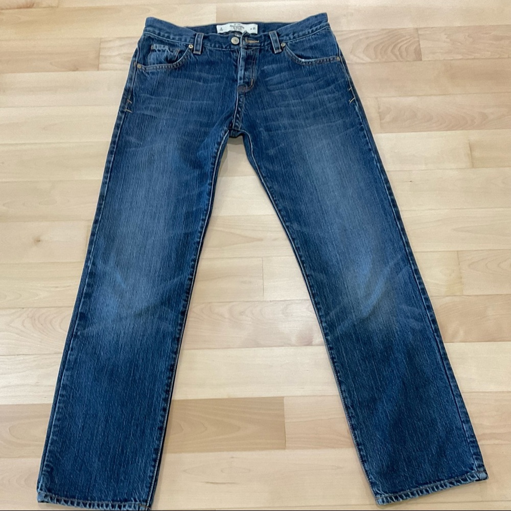 Abercrombie & Fitch Boyfriend Button Fly Straight Leg Jeans 25 - Picture 15 of 16